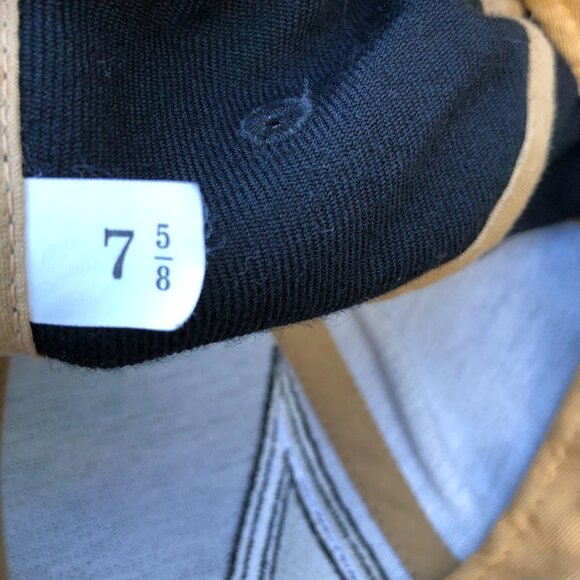 Vintage REEBOK New Orleans Saints Fitted Hat 7 5/8 Black NFL Retro Cap - Picture 7 of 10